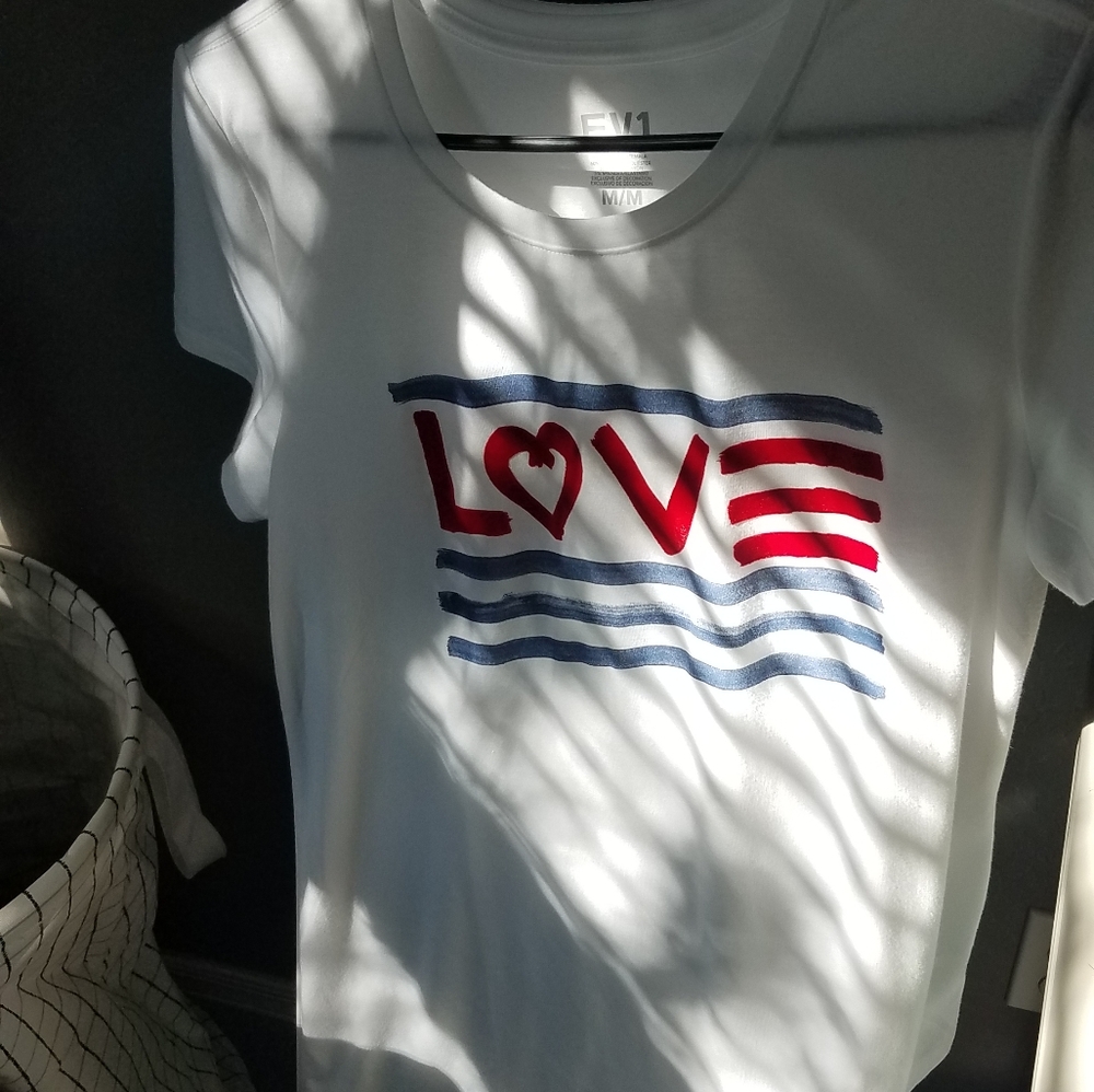 Fourth of July American Flag Tee